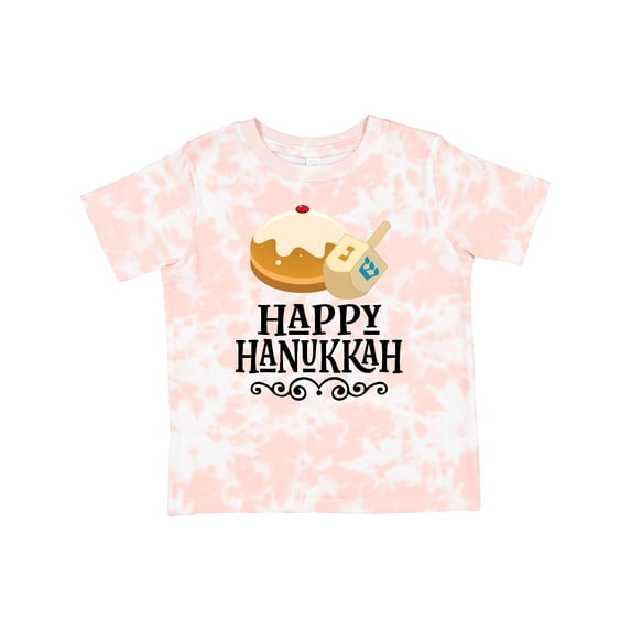 Inktastic Happy Hanukkah Dreidel Donut Boys or Girls Toddler T-Shirt