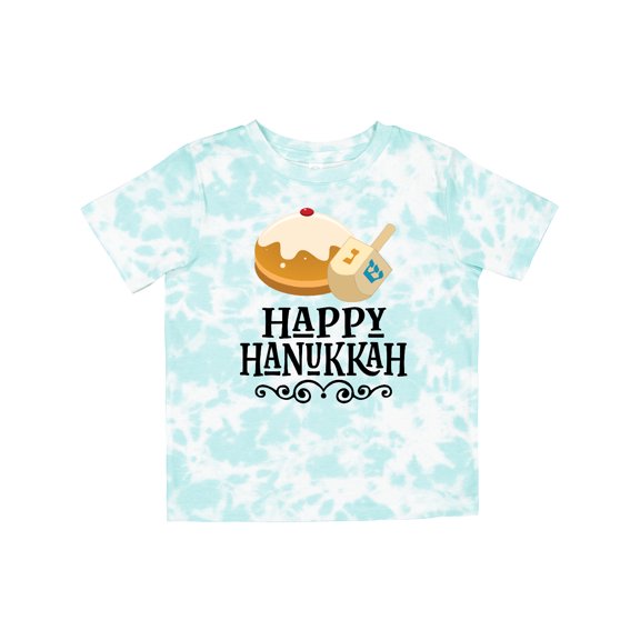 Inktastic Happy Hanukkah Dreidel Donut Boys or Girls Toddler T-Shirt