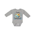 thumbnail image 1 of Inktastic Happy Hanukkah Dreidel and Laurels Boys or Girls Long Sleeve Baby Bodysuit, 1 of 5