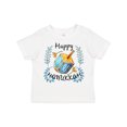 thumbnail image 1 of Inktastic Happy Hanukkah Dreidel and Laurels Boys or Girls Toddler T-Shirt, 1 of 5