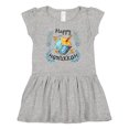 thumbnail image 1 of Inktastic Happy Hanukkah Dreidel and Laurels Girls Baby Dress, 1 of 5