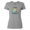 thumbnail image 1 of Inktastic Happy Hanukkah Dreidel and Laurels Women's T-Shirt, 1 of 5