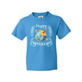 thumbnail image 1 of Inktastic Happy Hanukkah Dreidel and Laurels Youth T-Shirt, 1 of 5