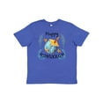 thumbnail image 1 of Inktastic Happy Hanukkah Dreidel and Laurels Youth T-Shirt, 1 of 5