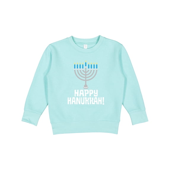 Inktastic Happy Hanukkah Menorah Toddler Sweatshirt