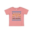 thumbnail image 1 of Inktastic Happy Hanukkah Sweater Style Design with Menorah and Dreidel Boys or Girls Baby T-Shirt, 1 of 5
