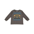 thumbnail image 1 of Inktastic Happy Hanukkah Sweater Style Design with Menorah and Dreidel Boys or Girls Long Sleeve Toddler T-Shirt, 1 of 5
