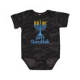 thumbnail image 1 of Inktastic Happy Hanukkah with Blue Menorah Boys or Girls Baby Bodysuit, 1 of 5