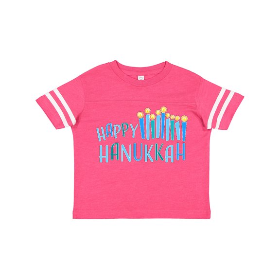 Inktastic Happy Hanukkah with Candles Boys or Girls Toddler T-Shirt