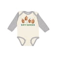 thumbnail image 1 of Inktastic Happy Hanukkah with Cute Dreidels Boys or Girls Long Sleeve Baby Bodysuit, 1 of 5