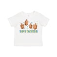 thumbnail image 1 of Inktastic Happy Hanukkah with Cute Dreidels Boys or Girls Toddler T-Shirt, 1 of 5