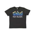 thumbnail image 1 of Inktastic Happy Hanukkah with Lit Candles Youth T-Shirt, 1 of 5