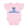 thumbnail image 1 of Inktastic Happy Hanukkah with Menorah Boys or Girls Baby Bodysuit, 1 of 5