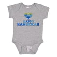 thumbnail image 1 of Inktastic Happy Hanukkah with Menorah Boys or Girls Baby Bodysuit, 1 of 5