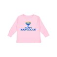 thumbnail image 1 of Inktastic Happy Hanukkah with Menorah Boys or Girls Long Sleeve Toddler T-Shirt, 1 of 5