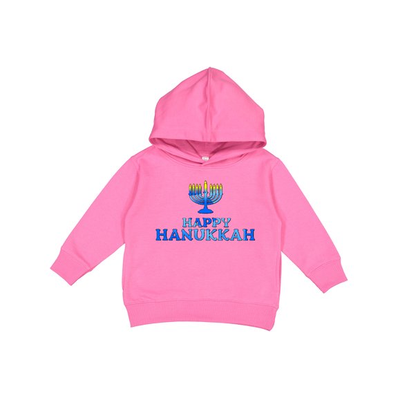 Inktastic Happy Hanukkah with Menorah Toddler Hoodie