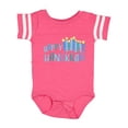 thumbnail image 1 of Inktastic Happy Hanukkah with candles Boys or Girls Baby Bodysuit, 1 of 5
