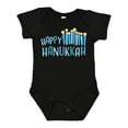 thumbnail image 1 of Inktastic Happy Hanukkah with candles Boys or Girls Baby Bodysuit, 1 of 5