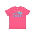 thumbnail image 1 of Inktastic Happy Hanukkah with candles Youth T-Shirt, 1 of 5