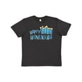 thumbnail image 1 of Inktastic Happy Hanukkah with candles Youth T-Shirt, 1 of 5
