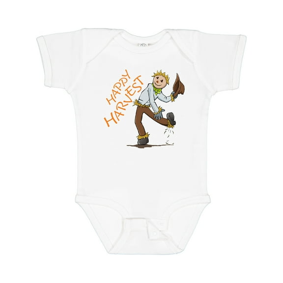 Inktastic Happy Harvest Scarecrow Boys or Girls Baby Bodysuit