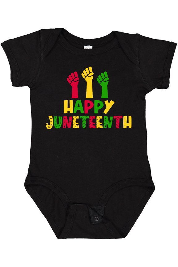 Happy Juneteenth Boys or Girls Baby Bodysuit