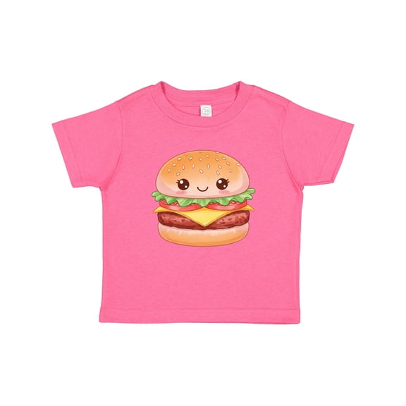 Inktastic Happy Kawaii Cheeseburger Boys or Girls Baby T-Shirt