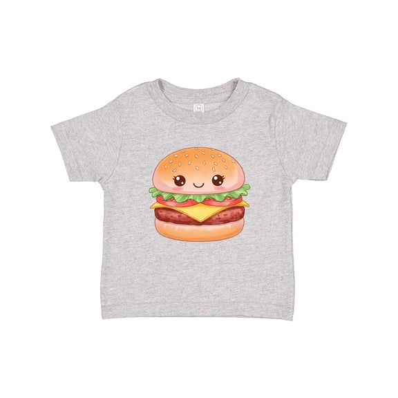 Inktastic Happy Kawaii Cheeseburger Boys or Girls Baby T-Shirt