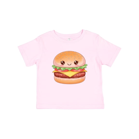 Inktastic Happy Kawaii Cheeseburger Boys or Girls Baby T-Shirt