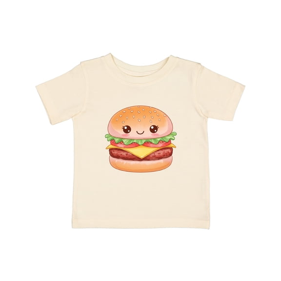 Inktastic Happy Kawaii Cheeseburger Boys or Girls Baby T-Shirt