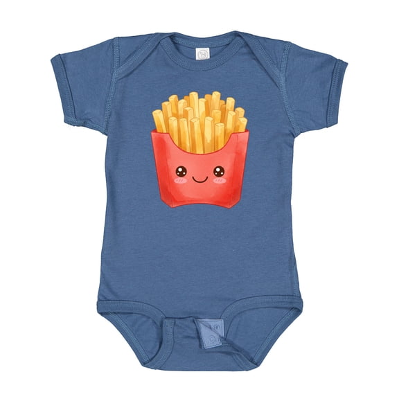 Inktastic Happy Kawaii French Fries Boys or Girls Baby Bodysuit