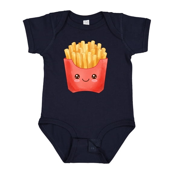 Inktastic Happy Kawaii French Fries Boys or Girls Baby Bodysuit