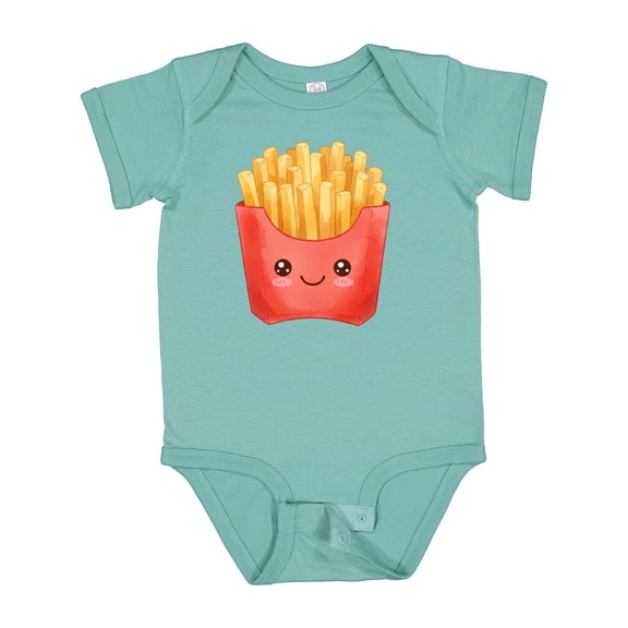 Inktastic Happy Kawaii French Fries Boys or Girls Baby Bodysuit