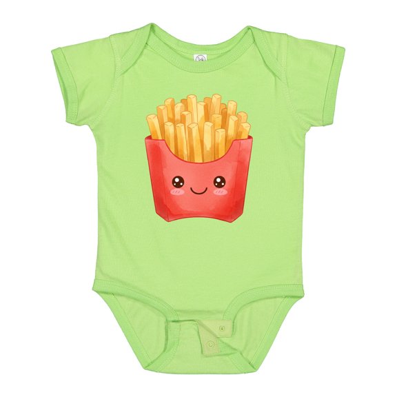 Inktastic Happy Kawaii French Fries Boys or Girls Baby Bodysuit