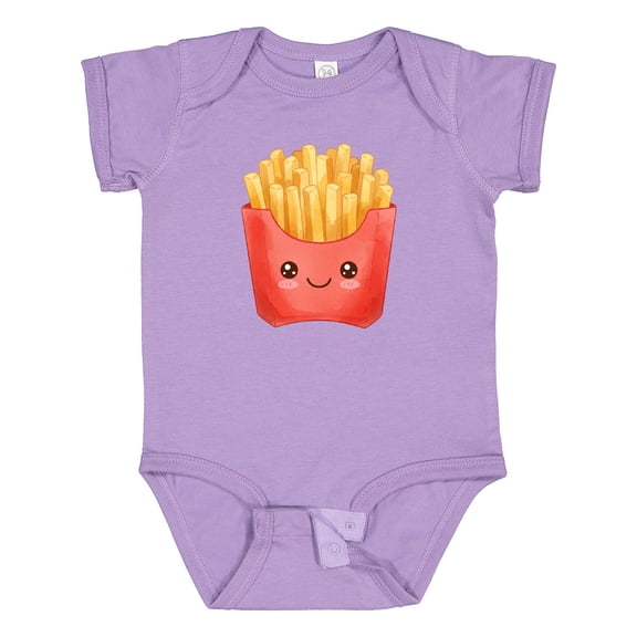 Inktastic Happy Kawaii French Fries Boys or Girls Baby Bodysuit