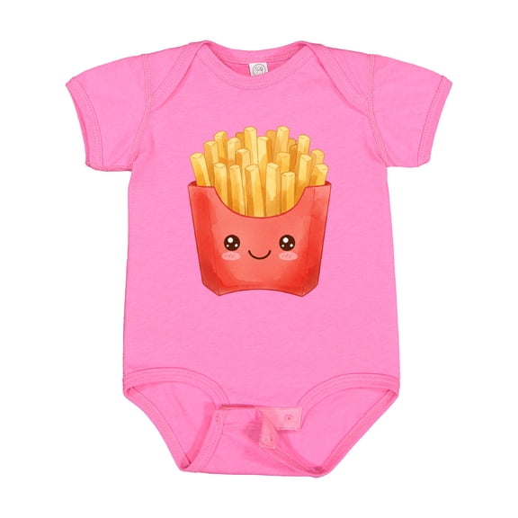Inktastic Happy Kawaii French Fries Boys or Girls Baby Bodysuit