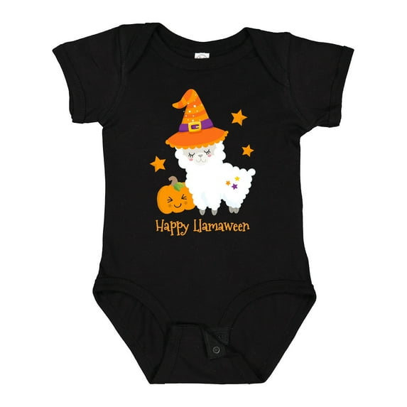 Inktastic Happy LLamaween Boys or Girls Baby Bodysuit