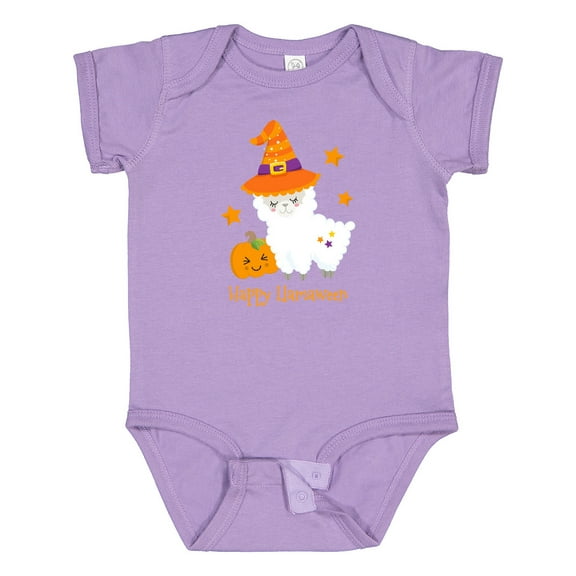 Inktastic Happy LLamaween Boys or Girls Baby Bodysuit