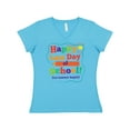 thumbnail image 1 of Inktastic Happy Last Day of School Women's V-Neck T-Shirt, 1 of 5