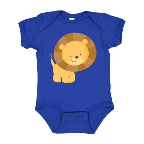 Inktastic Happy Lion Boys or Girls Baby Bodysuit