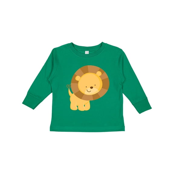 Inktastic Happy Lion Boys or Girls Long Sleeve Toddler T-Shirt