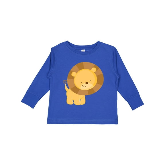Inktastic Happy Lion Boys or Girls Long Sleeve Toddler T-Shirt