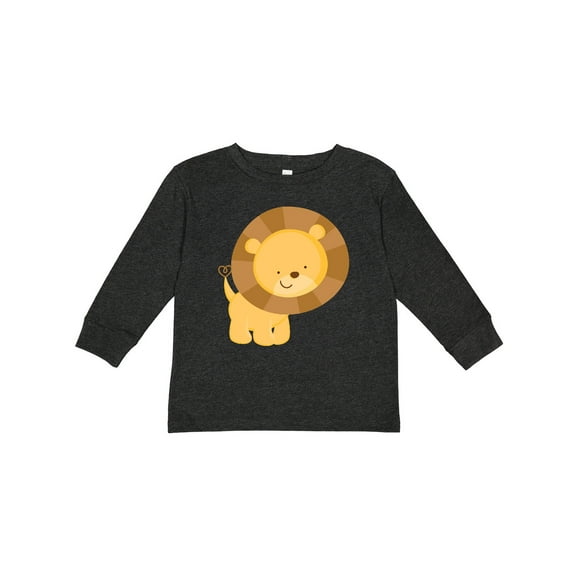 Inktastic Happy Lion Boys or Girls Long Sleeve Toddler T-Shirt