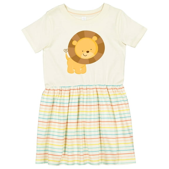Inktastic Happy Lion Girls Toddler Dress