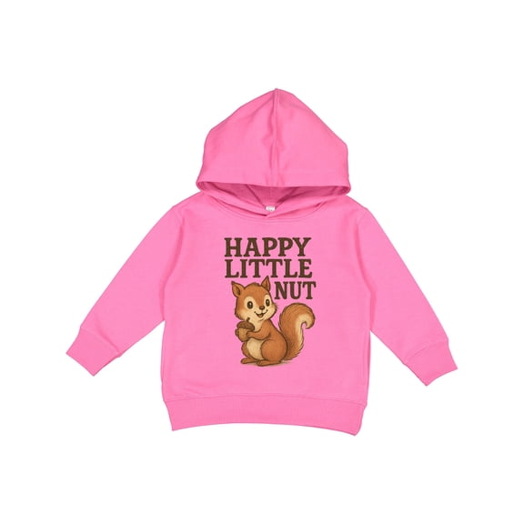 Inktastic Happy Little Nut Squirrel Cartoon Cute Graphic Toddler Hoodie