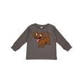 thumbnail image 1 of Inktastic Happy Long-Haired Dachshund Boys or Girls Long Sleeve Toddler T-Shirt, 1 of 5