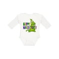 thumbnail image 1 of Inktastic Happy Mardi Gras Big and Little Alligators with Beads Boys or Girls Long Sleeve Baby Bodysuit, 1 of 5