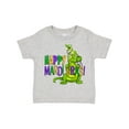 thumbnail image 1 of Inktastic Happy Mardi Gras Big and Little Alligators with Beads Boys or Girls Toddler T-Shirt, 1 of 5