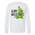 thumbnail image 1 of Inktastic Happy Mardi Gras Big and Little Alligators with Beads Long Sleeve T-Shirt, 1 of 5
