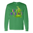 thumbnail image 1 of Inktastic Happy Mardi Gras Big and Little Alligators with Beads Long Sleeve T-Shirt, 1 of 5